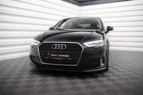 Maxton front splitter V.2 for Audi A3 Sportback 8V Facelift