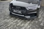 Maxton front splitter V.2 for Audi RS3 Sportback 8V Facelift