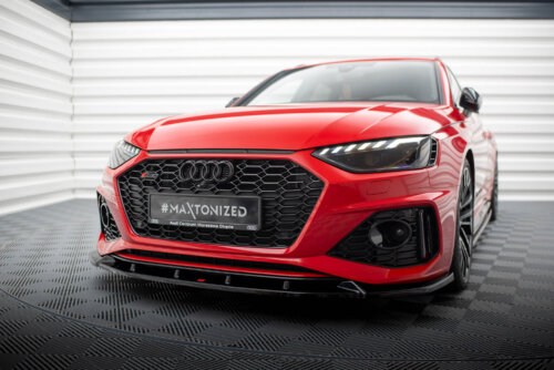 Maxton front splitter V.2 for Audi RS4 B9 Facelift