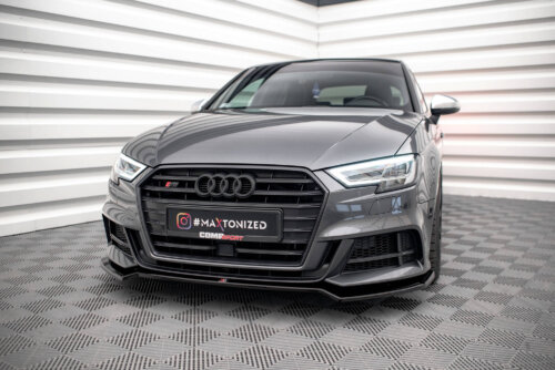 Maxton prednji splitter V.2 za Audi S3 / A3 S-Line Sportback 8V Facelift