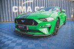 Maxton front splitter V.2 + Flaps for Ford Mustang GT Mk6 Facelift