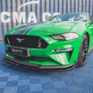 Maxton prednji splitter V.2 + Flaps za Ford Mustang GT Mk6 Facelift