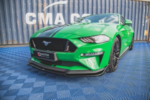Maxton front splitter V.2 + Flaps for Ford Mustang GT Mk6 Facelift