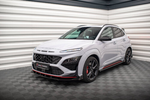 Maxton prednji splitter V.2 + Flaps za Hyundai Kona N Mk1