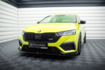 Maxton front splitter V.2 + Flaps for Skoda Octavia RS Mk4