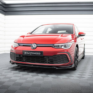 Maxton prednji splitter V.2 + Flaps za Volkswagen Golf GTI / GTE / GTD / R-Line Mk8