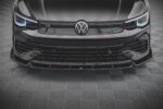 Maxton front splitter V.2 + Flaps for Volkswagen Golf R Hatchback / Variant Mk8
