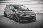 Maxton front splitter V.2 + Flaps for Volkswagen Golf R Hatchback / Variant Mk8