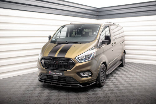 Maxton front splitter V.2 for Ford Transit Custom Mk1 Facelift / Tourneo Custom Mk1 Facelift