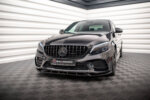 Maxton prednji splitter V.2 za Mercedes-Benz C AMG Line Sedan / Coupe / Estate W205 / C205 / S205 Facelift