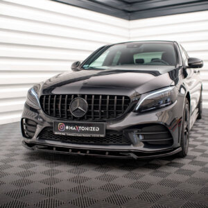 Maxton prednji splitter V.2 za Mercedes-Benz C AMG Line Sedan / Coupe / Estate W205 / C205 / S205 Facelift