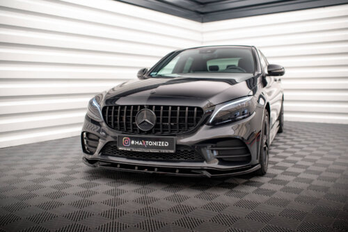 Maxton prednji splitter V.2 za Mercedes-Benz C AMG Line Sedan / Coupe / Estate W205 / C205 / S205 Facelift