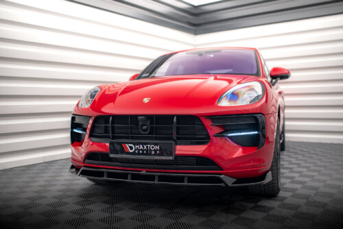 Maxton front splitter V.2 for Porsche Macan GTS / Sport Design Mk1 Facelift