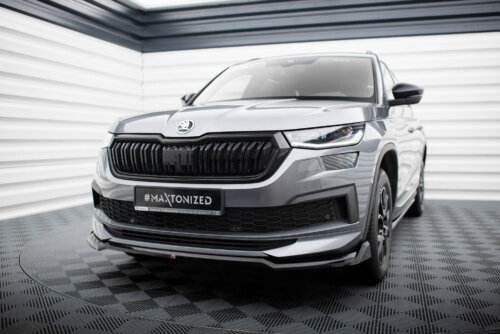 Maxton front splitter V.2 for Skoda Kodiaq Sportline Mk1 Facelift