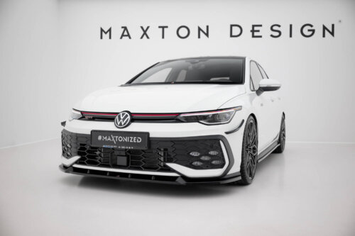 Maxton front splitter V.2 for Volkswagen Golf GTI / GTE / R-Line Mk8 Facelift