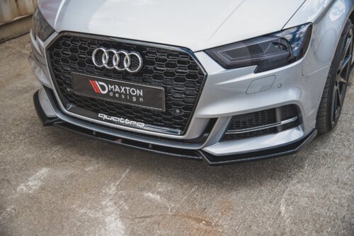 Maxton front splitter V.3 for Audi S3 / A3 S-Line 8V FL Sedan