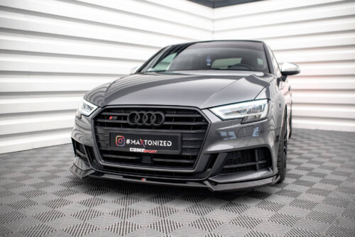 Maxton prednji splitter V.3 za Audi S3 / A3 S-Line Sportback 8V Facelift