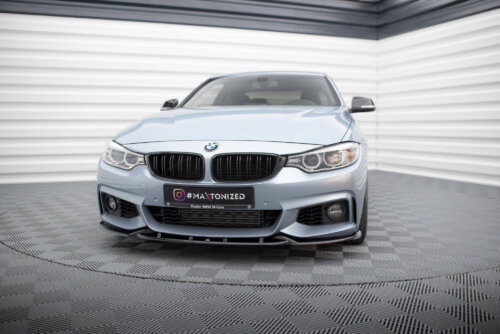 Maxton front splitter V.3 for BMW 4 Coupe / Gran Coupe / Cabrio M-Pack F32 / F36 / F33