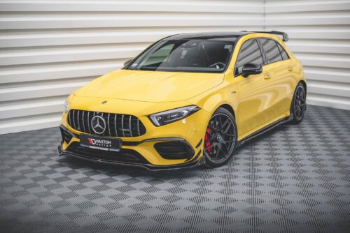 Maxton front splitter V.3 + Flaps for Mercedes-AMG A 45 S Aero Pack W177