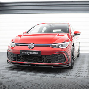 Maxton prednji splitter V.3 + Flaps za Volkswagen Golf GTI / GTE / GTD / R-Line Mk8