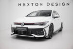 Maxton prednji splitter V.3 + Flaps za Volkswagen Golf GTI / GTE / R-Line Mk8 Facelift