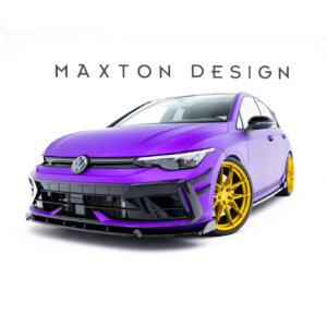 Maxton prednji splitter V.3 + Flaps za Volkswagen Golf R Hatchback / Variant Mk8 Facelift