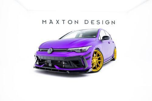 Maxton prednji splitter V.3 + Flaps za Volkswagen Golf R Hatchback / Variant Mk8 Facelift