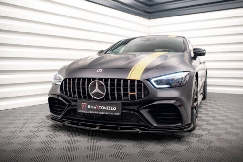 Maxton front splitter V.3 for Mercedes-AMG GT 63S 4 Door Coupe Aero X290