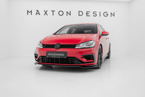 Maxton front splitter V.3 for Volkswagen Golf R / R-Line Mk7 Facelift