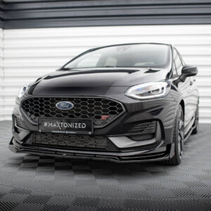 Maxton prednji splitter V.4 + Flaps za Ford Fiesta ST / ST-line Mk8 Facelift