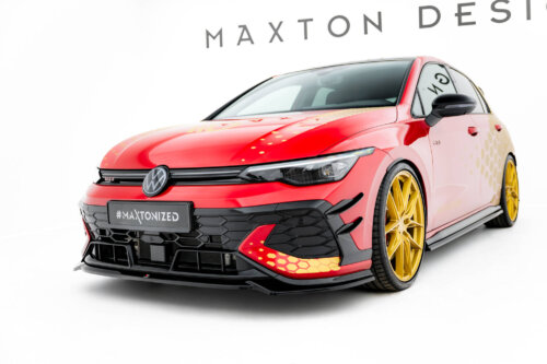 Maxton prednji splitter V.4 za Volkswagen Golf GTI Clubsport Mk8 Facelift