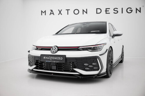 Maxton front splitter V.4 for Volkswagen Golf GTI / GTE / R-Line Mk8 Facelift