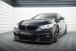 Maxton front splitter V.5 for BMW 4 Coupe / Gran Coupe / Cabrio M-Pack F32 / F36 / F33