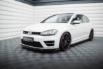 Maxton Front Splitter V.5 + Flaps Volkswagen Golf R / R-Line Mk7