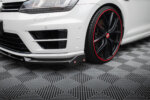 Maxton Front Splitter V.5 + Flaps Volkswagen Golf R / R-Line Mk7