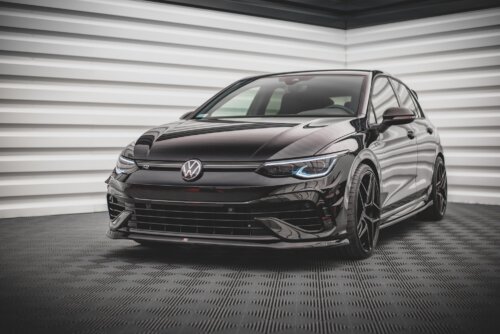 Maxton front splitter V.5 for Volkswagen Golf R Hatchback / Variant Mk8