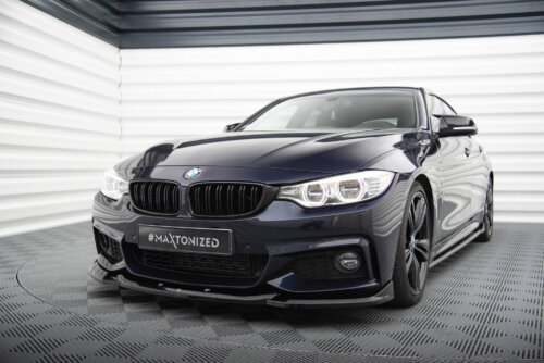 Maxton front splitter V.6 for BMW 4 Coupe / Gran Coupe / Cabrio M-Pack F32 / F36 / F33