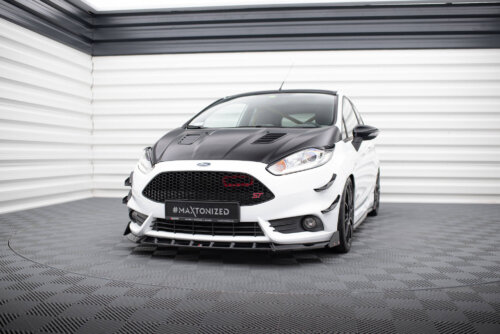 Maxton Front Splitter V.6 + Flaps Ford Fiesta ST Mk7 Facelift