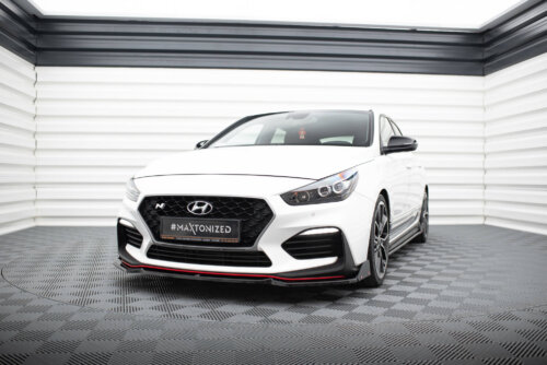 Maxton Front Splitter V.6 + Flaps Hyundai I30 N Mk3 Hatchback/Fastback