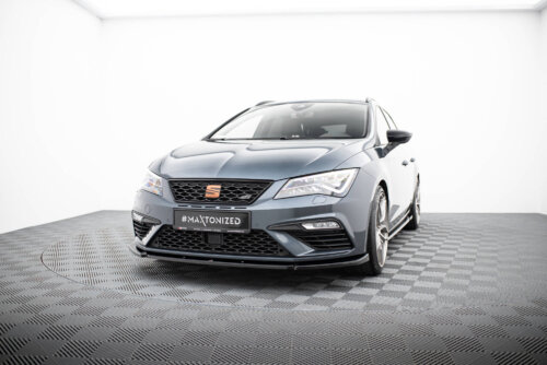 Maxton front splitter V.6 for Seat Leon Cupra / FR Mk3 FL