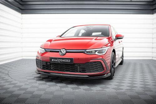 Maxton front splitter V.6 for Volkswagen Golf GTI / GTE / GTD / R-Line Mk8