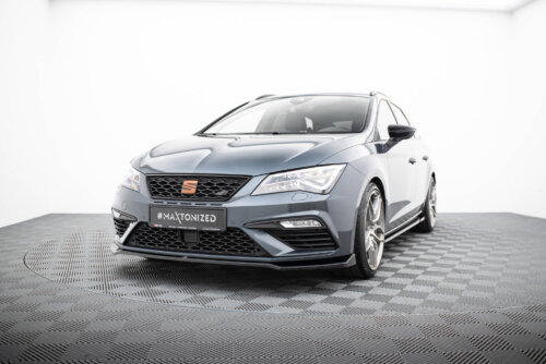 Maxton front splitter V.7 for Seat Leon Cupra / FR Mk3 FL