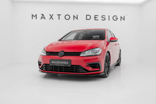 Maxton front splitter V.7 for Volkswagen Golf R / R-Line Mk7 Facelift