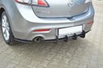 Maxton rear diffuser & rear side splitters for Mazda 3 Mk2 Sport