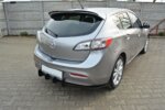 Maxton rear diffuser & rear side splitters for Mazda 3 Mk2 Sport