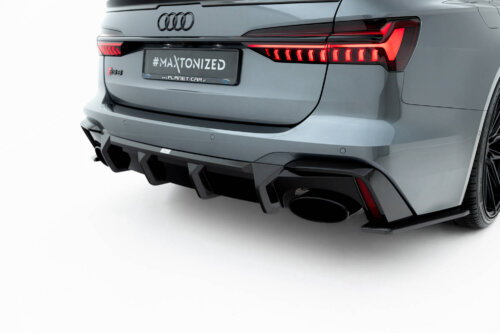 [Carbon] Maxton rear diffuser for Audi RS6 C8 / C8 Facelift (version without tow hitch)