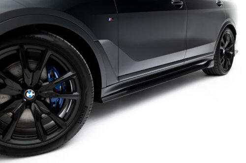 [Carbon] Maxton side skirt diffusers for BMW X7 M-Pack G07 Facelift