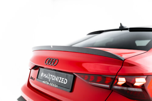 [Carbon] Maxton spoiler extension V.2 for Audi RS3 / S3 / A3 S-Line / A3 Sedan 8Y Facelift