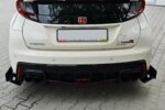 Maxton Racing Rear Side Splitters Honda Civic IX Type R