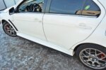 Maxton racing side skirt diffusers for Mitsubishi Lancer Evo X